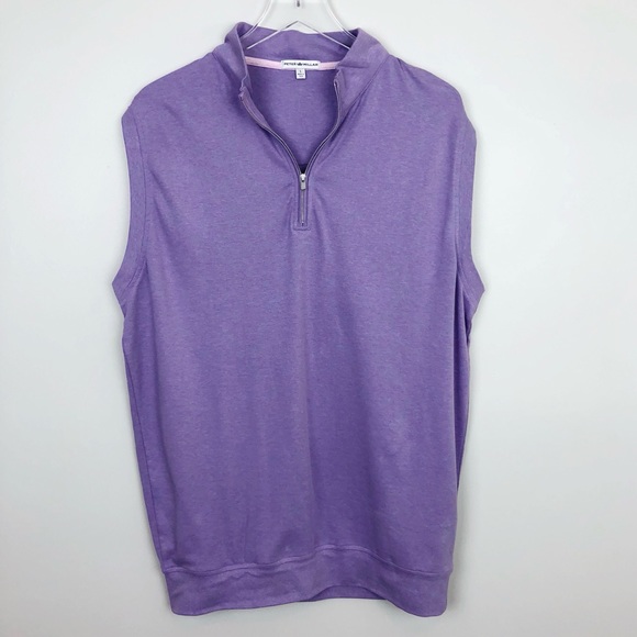 Peter Millar Other - Peter Miller | Interlock Quarter Zip Vest Purple L